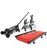 Craftsman 3 Piece Floor Jack Set, 3 Ton Jack Stands and Creeper - $499.31 CAD