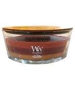 Woodwick Trilogy Ellipse Candle Autumn Harvest Apple Blackberry Pumpkin ... - $43.26 CAD