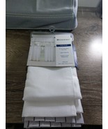 North Crest Gilmore Tier Pair, 56&quot;x36&quot;. White and Light Purple. - $20.30 CAD