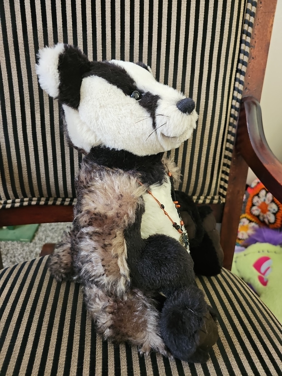 Charlie Bears Brock Badger Isabelle Collection Mohair Plush Limited Edition  Item image 2