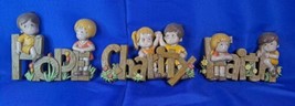 1982 Burwood &quot;Faith, Hope &amp; Charity&quot; Wall Decor 3 Piece Set Plastic - £22.36 GBP