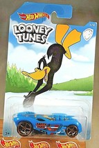2018 Hot Wheels Looney Tunes-Daffy Duck 3/9 16 ANGELS Blue w/Gold OH5 Spoke Whls - £7.86 GBP