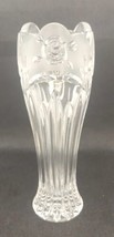 Vintage Oneida Crystal Southern Garden 7&quot; Flower Bud Vase 1992  Frosted  PB205 - £19.65 GBP
