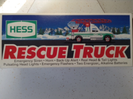 Hess Rescue Truck w Siren, Flashers, Horn, Head and Tail Lights NIB Xmas Gift - £12.41 GBP