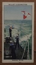 Vintage Wills Cigarette Cards Life In The Royal Navy Naval Kite Number No # 18 - £1.36 GBP