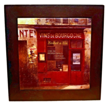 Vins de Bourgogne French Decorative Ceramic Wall Tile or Trivet - £11.01 GBP