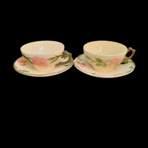 Pair Vintage Franciscan Desert Rose Coffee Tea Cup &amp; Saucer USA Flying F... - £9.44 GBP