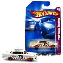 Year 2007 Hot Wheels Engine Revealers 1:64 Die Cast Car #3 White Coupe &#39;57 CHEVY - £15.92 GBP