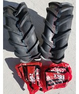 2 - 16X6.50-8 6P Deestone Super Lug Tires AND Tubes AG PAIR DS5292 16x6.5-8 - $82.06 CAD