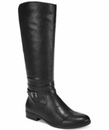 Style &amp; Co Black &quot;Keppur&quot; Knee High Flat Riding Boots sz 7.5M - £32.84 GBP