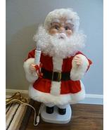 Santas Best Animated Santa with Light 24&quot; Moves Light Back and Forth. Ch... - $42.56