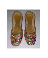  Pakistani Khosas   Handmade Embroidered Shoes for Women Ethnic Footwear... - $524.77 MXN