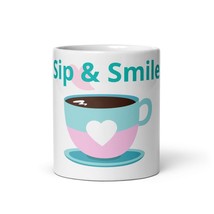 Generic Sip &amp; Smile Glossy Mug - £11.67 GBP