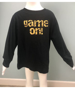 NWT Boy&#39;s Gymboree L/S Black Game On! Graphic T-Shirt Sz 3 - €10,99 EUR