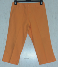 Excellent Womens Woolrich &quot;Mango&quot; Orange Capri / Cropped Pant Size 8 - £20.14 GBP