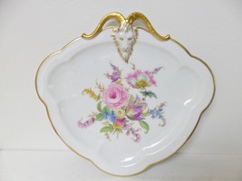 Antique RC Rosenthal Porcelain Hand Painted Dish ~ Ram Head GOLD HORNS - £97.78 GBP