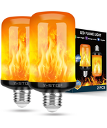 Upgraded LED Flame Light Bulbs, 4 Modes Flickering Light Bulb with Upsid... - $409.75 MXN