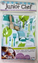 Junior Chef Baking Set Little Kitchen Helpers 8pc Set Blue/Green Ages 3+ NIP - £6.39 GBP