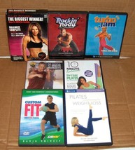 Lot of 7 Workout DVD&#39;s Jillian Michaels Turbo Jam Beachbody Rockin&#39; Body Pilates - £10.10 GBP