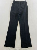 Garage Women&#39;s Black Flat Front Dress Pants Size 3/4 Bootcut Polyester M... - £11.63 GBP