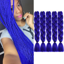 Doren Jumbo Braids Synthetic Hair Extensions 5pcs, A29 Blue - $22.94
