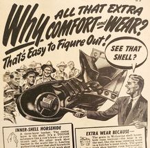 1947 Wolverine Shell Horsehide Boots Advertisement Outdoor Work Footwear... - $35.02 CAD