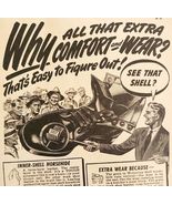 1947 Wolverine Shell Horsehide Boots Advertisement Outdoor Work Footwear... - €21,48 EUR