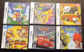 NINTENDO DS EMPTY GAME CASE LOT OF 6 ALL WITH BOOKLETS MARIO DONKEY KONG... - $14.80