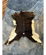 Real Cowhide Rug Approximately 2 by 3 ft. Good Condition Preowned Blemishes - €42,95 EUR