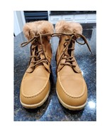 Belladia Women&#39;s Brown High Top Closed Toe Casual Fur Lace-Up Ankle Boot... - $33.85 CAD