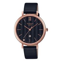 CASIOSHEEN Quartz Waterproof Sapphire Crystal Black Analog - $286.72