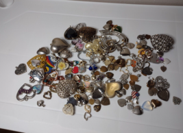 Lot Of Over 150 Heart Pendants And Charms - £71.85 GBP