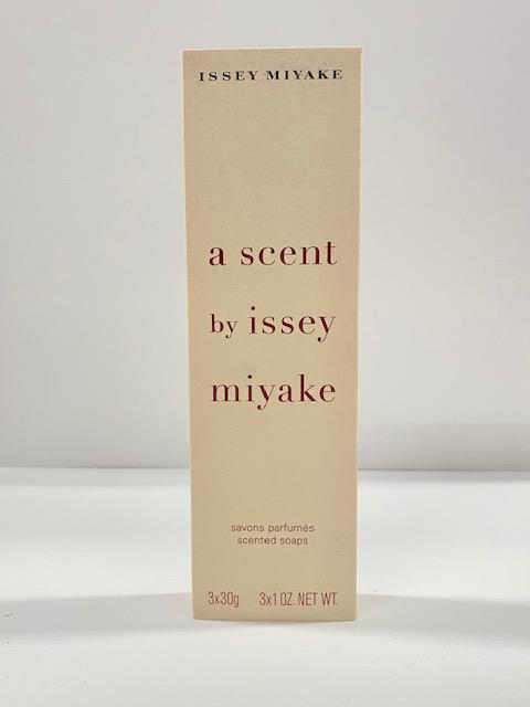 A SCENT by ISSEY MIYAKE Scented soaps 3X1oz. wt._ For WomEN- LIGHT BROWN BOX - $11.50