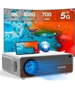 Kyaster Native 1080P Projector,700 Ansi Lumen 4K Supported,4P/4D, Blueto... - £186.80 GBP