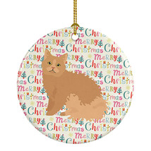 Selkirk Rex Cat Christmas Ceramic Ornament Christmas Tree Hanging Decorations fo - £28.45 GBP