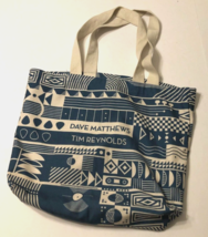 $20 Dave Matthews Tim Reynolds Blue Anaado Indigo Block Music Books Tote... - £12.27 GBP