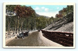 Postcard New York Mohawk Trail Through Berkshire Hills Vintage Car - £3.81 GBP