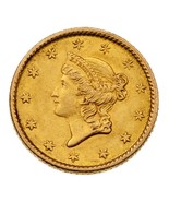 1853 Gold Liberty in AU Condition! Great Early US gold Dollar - $415.80