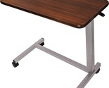 New Vaunn M880N-IVGY-YYVM Medical Adjustable Overbed Table with Wheels W... - $58.41