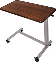 New Vaunn M880N-IVGY-YYVM Medical Adjustable Overbed Table with Wheels W... - £45.82 GBP