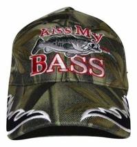 Trade Winds Redneck Hillbilly Kiss My Bass Camo Camouflage Fish Fishing Cap #3 C - £7.89 GBP