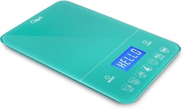 The Ozeri Touch Iii 22-Pound (10-Kg) Digital Kitchen Scale In Teal Blue Tempered - £29.63 GBP