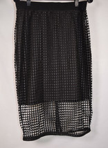 Ann Taylor Strait Pencil Skirt Black Lace Overlay 8 - £27.86 GBP