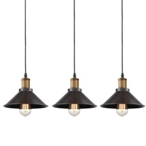 Ecopower Industrial Mini Oil Rubbed Bronze Pendant Light 3 Pack - £51.40 GBP