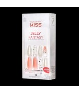 KISS JELLY FANTASY Jelly Recipe FJ10X READY TO WEAR LONG GEL 28 NAILS - $9.99
