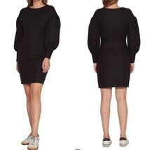 Walter Baker Polly Puff Sleeve Dress, Black, Size Medium, (6/8), Black, NWT - $1,471.07 MXN