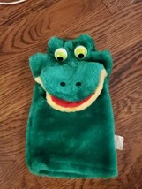 Vintage Walmart Plush Allie Alligator Hand Puppet Green  - $13.98
