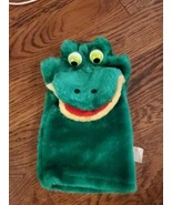Vintage Walmart Plush Allie Alligator Hand Puppet Green  - €12,23 EUR