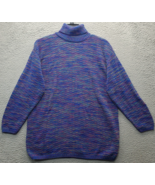 United States Sweaters Mens M Multi Knit Ribbed Cuff &amp; Hem Turtleneck Pu... - $33.31 CAD