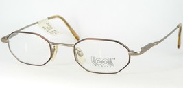 Look Occhiali Mod 1461 184 Marron / Pâle Or Lunettes 45-22-134mm Italie - $86.47